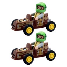 Playmobil 摩比人 兒童卡丁車人偶 71480, 2個