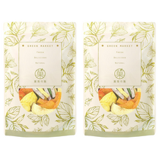 GreenMarket 菓青市集 綜合蔬果脆片 非油炸, 180g, 2包