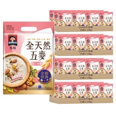 QUAKER 桂格 全天然五麥 杏仁核桃, 250g, 60袋
