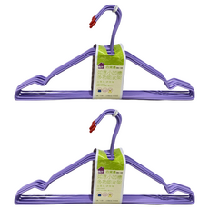 BUY 如意小凹槽多功能衣架10支, 顏色隨機, 2組