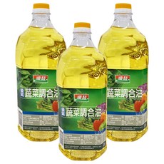 順發油品 優質蔬菜調合油, 2.6L, 3桶
