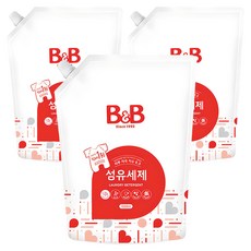 비앤비 섬유세제 리필, 1.5L, 3개