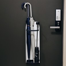 IRIS OHYAMA 愛麗思歐雅瑪 磁吸式雨傘架, 黑色, 1個