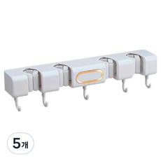 아케이바이 고급형 벽걸이 밀대걸레 거치대, 5개