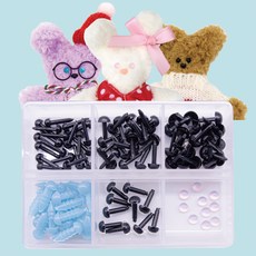 ARTNISM 毛根娃娃裝飾材料配件 眼睛100入組, 1套, 混合顏色