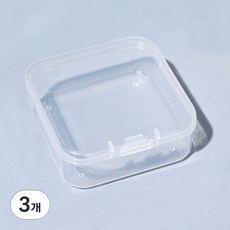 索引貼紙收納盒, 3個, 透明