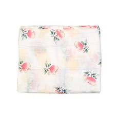 嬰兒萬用透氣竹纖維雙層紗布包巾，130cm x 110cm，70%竹纖維+30%棉, 玫瑰