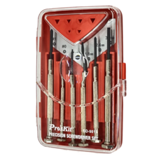 Pro'sKit 寶工 精密起子6支組 SD-9815 十字 0 + 1 + 一字 1.4mm + 1.8mm + 2.4mm + 3mm, 1組