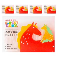 FOREST NOODLES 森林寶寶麵 鮮紅蘿蔔口味, 適合7個月以上寶寶, 100%食材, 無鹽無添加, 320g, 5盒