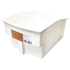 SHIMOYAMA 無印風高位層架用提把式收納籃, 1個, 白色