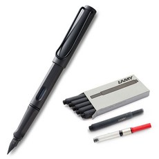 LAMY 鋼筆 Safari 錫盒套組, F, Matte Black