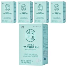 AG HEALTH iMega rTG Omega-3補充膠囊, 60顆, 5個