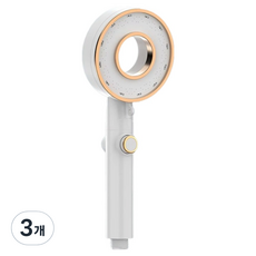 Winprice Revuelto 3段調節蓮蓬頭, 白色, 3個