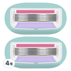마켓링 여성용 귀여운 면도기 민트 type3, 4개, 1개입