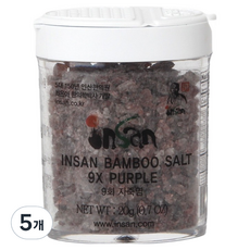 仁山竹鹽 九烤紫竹鹽 固體, 20g, 5個