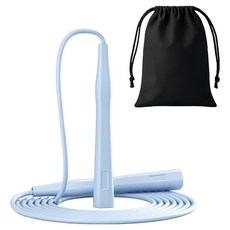포포팬시 슬림 에어무브 줄넘기 + 파우치백, 블루(줄넘기), 1세트