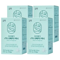 AG HEALTH iMega rTG Omega-3補充膠囊, 60顆, 4個