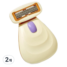 Barom Mall 女性用6層刀片除毛刀 米色 6 x 8 cm, 1個, 2個