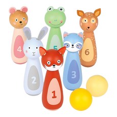 New Classic Toys 寶寶動物保齡球 1組 混和顏色 動物造型 親子互動, 寶寶動物