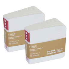 languo 메이크마인 미니 수채화 물감 드로잉북, 2개