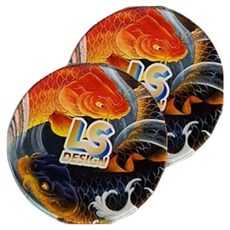 LS DESIGN 磁吸 直噴阿波馬卡龍 直徑5公分 波孔長4公分寬1.8公分, 金鯉魚, 2個
