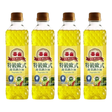 泰山 特級歐式蔬菜調合油, 500ml, 4瓶
