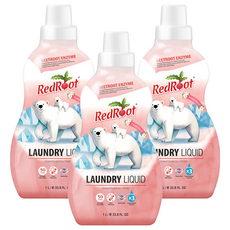 RedRoot 嬰兒洗衣粉甜蜜花香 1L, 3個