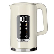 SABA 智能溫控快煮壺, 1.7L大容量, 1000W快速加熱, 6段智能溫控, SA-HK41