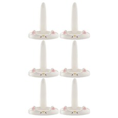K-stick 可愛貓咪手機支架, 白色, 6個