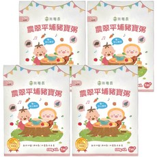 粥寶寶 農翠平埔豬寶粥, 150g x 4入, 7m+, 600g, 4盒