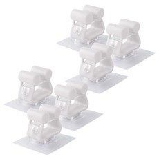 모나코올리브 무타공 이지 변기솔걸이, 화이트, 6개