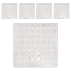 FANCY LIFE 防撞消音止滑貼 保護牆面, 12 x 2mm, 透明色, 5片