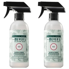 미세스마이어스클린데이 섬유&공간 탈취제 본품 바질향, 390ml, 2개