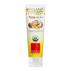 래디어스 칠드런 코코넛 바나나향 유아치약, 85g, 1개