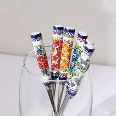 Blooming Garden浪漫花朵茶匙 6入組, 混色, 1套