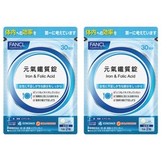 FANCL 芳珂 元氣鐵質錠 2包 (60顆/包) - 女性補鐵聖品，告別疲勞，維持紅潤好氣色