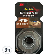 3M Scotch 強力泡棉雙面膠帶 24mm x 1.5m WD215, 3個