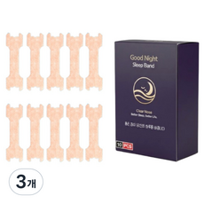 모먼트홈 잘자요 숙면 코가뻥 밴드 스킨색 10p, 3개