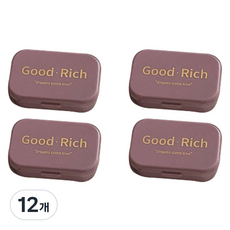 피어니스트 리치 콘텍트 렌즈케이스, 퍼플, 12개