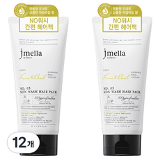 제이멜라 인 프랑스 라임 앤 바질 논워시 헤어팩, 200ml, 12개
