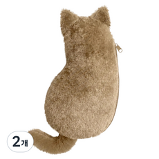 Modernat 貓咪收納包 鉛筆盒, 拿鐵色, 2個