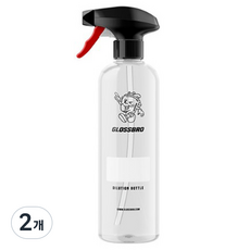 글로스브로 소분용기 PET 500ml 세차용품, 2개