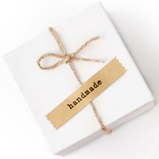 indi.k 手工Z字形標籤, 牛皮色, 1000個