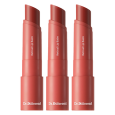 닥터디퍼런트 레티날 립 밤, 틴티드, 4g, 3개