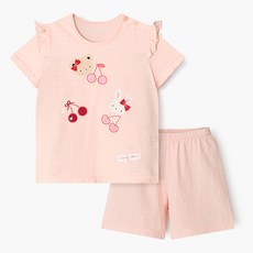 unifriend 兒童可愛櫻桃五分袖家居服上下套裝