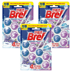 Bref 妙力 Power Active 懸掛式馬桶清潔球 薰衣草香 2入組 自動清潔 預防水垢, 100g, 3組
