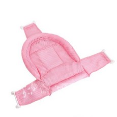 哩哩摳摳 LILIKOKO 嬰兒浴網薄款 四釦式 網布材質 適用年紀0~10歲, 粉色, 1個