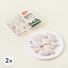 하림 동물복지 깨끗한농장 인증 닭윙 아랫날개 (냉장), 300g, 2개