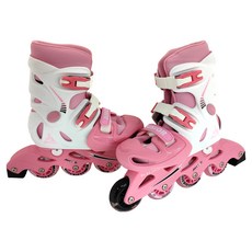 SUCCESS 成功 發光輪 伸縮溜冰鞋, 紅色, 1雙