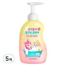 Pinky Tonky 兒童護理多合一潔膚露, 5個, 500ml